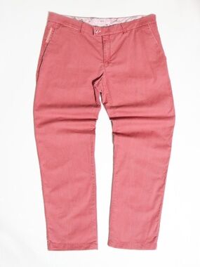 BRAX Feel Good Men's Light Red Chino Pants 36x28 Casual Trousers Modern